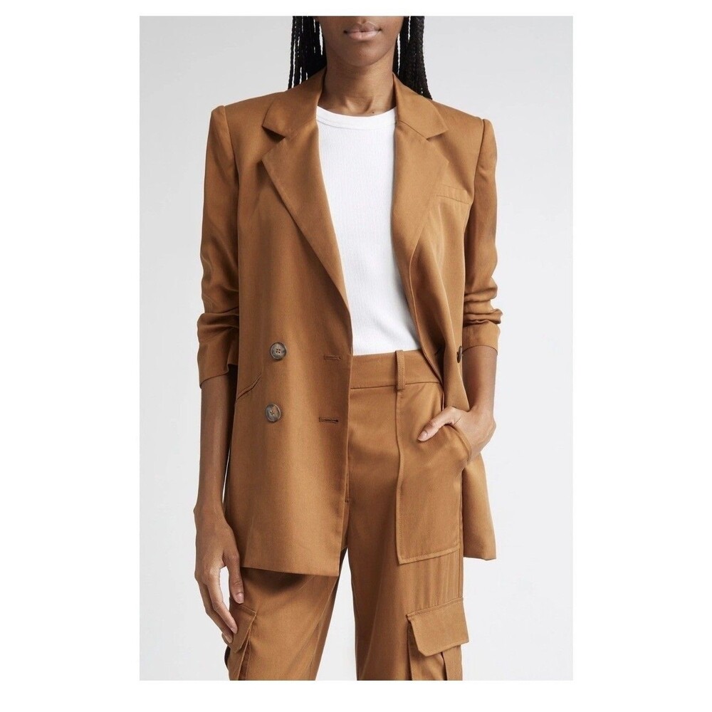 Veronica Beard Rupert Double Breasted Jacket Brown Size 0